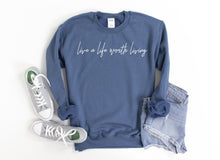 Load image into Gallery viewer, LIVE A LIFE Unisex Non Hoodie Sweatshirt