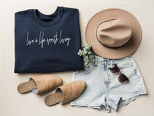 Load image into Gallery viewer, LIVE A LIFE Unisex Non Hoodie Sweatshirt