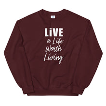 Load image into Gallery viewer, LIVE A LIFE Unisex Non Hoodie Sweatshirt
