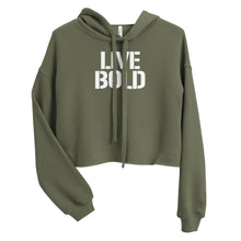 Load image into Gallery viewer, Live Bold Crop Hoodie