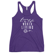 Load image into Gallery viewer, LIVE A LIFE WOMEN'S RACERBACK TANK