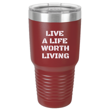 Load image into Gallery viewer, Live A LIfe - 30 oz Ringneck Tumbler
