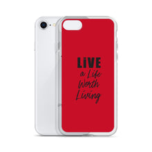 Load image into Gallery viewer, Live A Life Red iPhone Case
