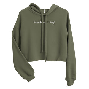 Crop Live Hoodie