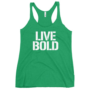 LIVE BOLD Women's Racerback Tank