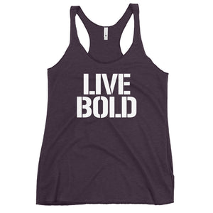 LIVE BOLD Women's Racerback Tank