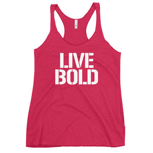 LIVE BOLD Women's Racerback Tank